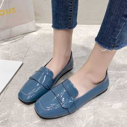 Dress Shoes Fashion Solid Black Oxford Shoes Woman Work Leather Wedge Flats Female Casual Spring Shoes Women's kitchen Non-slip Loafers L230724