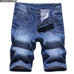 Men's Mens Jeans Summer Classic Fashion Solid Colour Thin FiveCent Denim Shorts Casual Loose Large Size High Quality 221123 L230724