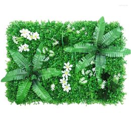 Decorative Flowers Artificial Topiary Hedges Plant Wall Decoration Garden Balcony Screen Greenery Panels Decorations