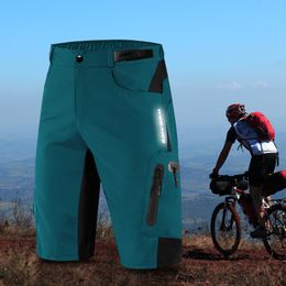 Men's Cycling Shorts Loose Fit Bike Shorts Outdoor Sports Bicycle Short Pants Water Resistant Breathable MTB Mountain Shorts