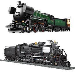 Action Toy Figures Spot Hightech City Retro Steam Train Expert Technical Building Blocks Classic Model Gifts Children's Toys Ch 230724