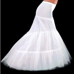 2019 In Stock 2 Hoop Fishplate Mermaid Wedding Bridal Petticoat Crinoline Slip For women Wedding Dresses250f
