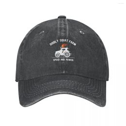 Ball Caps Diddly Squat Farm Shop Logo Tractor White Cowboy Hat Black Summer Hats Vintage For Man Women's