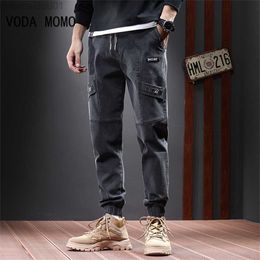 Men's Jeans Winter Men Jeans Fleece Lined Thick Warm Black Joggers Fashion Streetwear Cotton Casual Thermal Harem Jean Pants men L230724