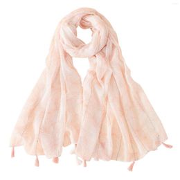 Scarves And Scarf Casual Women Pure Colour Cotton Fashion Linen Fringed