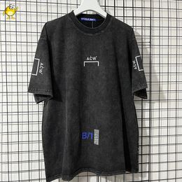 Men s T Shirts Heavy Fabric A COLD WALL T shirts Men Woman Streetwear 1 Quality Washed Do Old Retro Short Sleeve Letter Print ACW Tees 230724