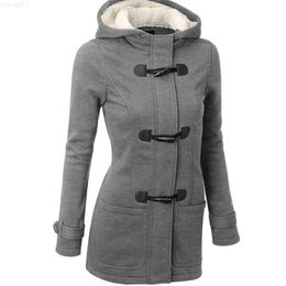 Women's Trench Coats 2020 Casual Women Trench Coat Autumn Zipper Hooded Coat Female Long Trench Coat Horn Button Outwear Ladies ToP Pluse Size S-5XL L230724