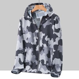 Men s Jackets 2023 Summer Light Camouflage Jacket Men Hooded Windbreaker Sun Protection Clothing Male Fishing Hunting Clothes Size 5XL 6XL 7XL 230724