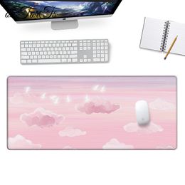 game mouse pad computer keyboard anti slip table pad desk mats Mouse pad cartoon hand painted little girl super large