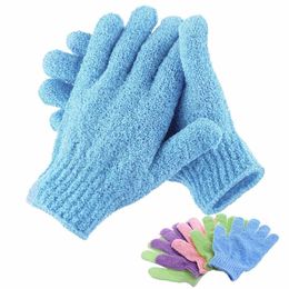 Bath Peeling Exfoliating Mitt Glove Shower Scrub Gloves Resistance Body Massage Sponge Moisturising SPA Foam Rubbing Mud