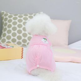 Dog Apparel Embroidered Elastic Anti-lick Puppy Rehabilitation Clothing Pet Care Clothes For Female Dogs