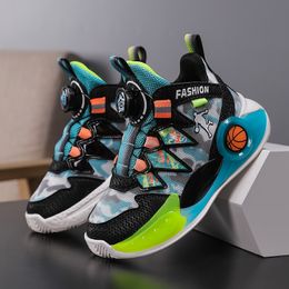 New Style Kids Sneakers Boys Basketball Shoes for Children High Top Breathable Casual Sport Shoes Boy Non-slip Basketball Shoes