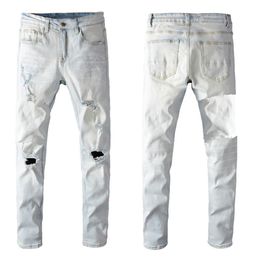 Mens jeans designers purple jeans men designer jeans Loose Top quality Jeans Men's Jeans Jeans MenJeans trousers biker embroidery ripped for trend Long Pencil Pants