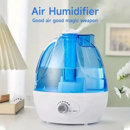 1pc 2.5L Portable Warm Colour Night Light Mini H2o 360°Rotating Nozzle Spray Mist Humidifier Double Wet Aroma Essential Oil Diffuser Cool Mist Usb Air Humidifier