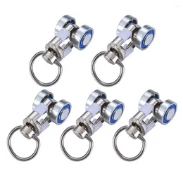 Hangers 5 Pcs Curtain Accessories Straight Roller Rollers Hook Wheel Metal Sliding Pulley