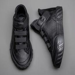 Dress Shoes Men s Leather Korean Trend Comfortable Loafer Men British Fashion High Top Sneakers Moccasins 588 g 230724