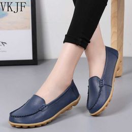 Dress Shoes 2023 Women Flats Ballet Shoes Woman Cut Out Leather Breathable Moccasins Women Boat Shoes Ballerina Ladies Casual Shoes L230724