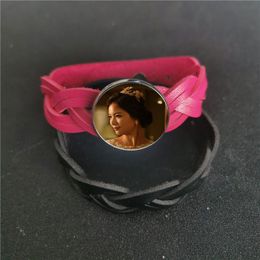 sublimation blank bracelets women bracelet hot transfer printing button jewelry consumables factory price