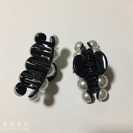 Fashion pearl claw clamp C style side clip hair card hairpin for ladies favorite delicate Items head accessories party gifts254y