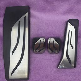 Non-Drilling Gas Fuel Brake Footrest Pedal Plate Pad MT For BMW New 1 2 3 4 5 6 7 series GT X3 X4 Z4 F30 F31 F34 LHD Car Covers208t