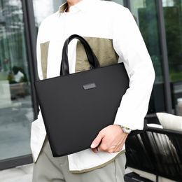 Briefcases Fashion Document Bag Handheld Briefcase Oxford Cloth Business Men And Women Universal Lined Conference 230724