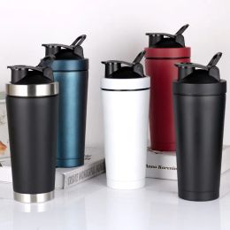 YL0260 Stainless Steel Insulated Protein Shaker Bottle - Portable Gym Drink Mixer for Training, Travel & Outdoor Adventures.0724