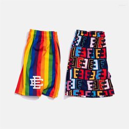 Men's Shorts Summer Digital Printing Fashion Capris Street Clothing Casual Mesh Quick-drying Basketball Exercise Pants