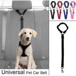 Adjustable Dog Seat Belt Dog Harness Pet Car Vehicle Seat Belt Pet Safety Leash Dog Collars & Leashes236A