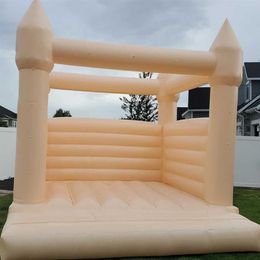 Commercial Outdoor colourful Macaron Bounce House Inflatable Jumping Wedding Bouncy Castle white Wedding Bouncer with blower 293z