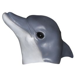 Dolphin Mask - Halloween Party Latex Sea Animal Mask Grey