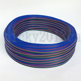 100 Metres 4Pin RGB Extension Wire Cable Connector 22AWG for 3528 5050 RGB LED Strip Light225h