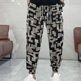 Men's Pants Design Sense Fashion Trend Casual Cropped Trendy Brand Ruffian Handsome Loose Harlan Thin Sweatpants 230724