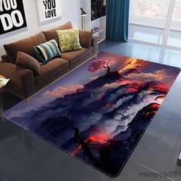 Carpets Home Decor 3D Galaxy Space Stars Carpets Living Room Decoration Bedroom Parlor Tea Table Area Rug Mat Soft Flannel Large Rug R230725