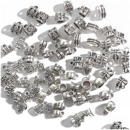 Alloy Mixed Ancient Sier Plated Loose Tube Bead Spacer Beads For Jewelry Making Charms Diy Bracelet Necklace Accessories Drop Deliver Dhxji