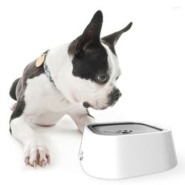 Dog Carrier Pet Cat Bowl Floating Water Drinker Not Wet Mouth Splash Sprinkler Dispenser Portable