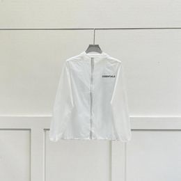 Men's Jackets 2023 Summer Fashion Sunscreen Clothing Thin Breathable Nylon Jacket Reflective Letter Logo Unisex Hip Hop Zipper Coat