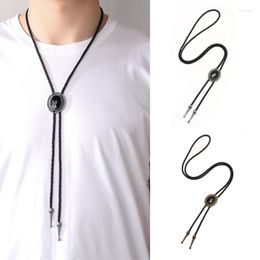 Bow Ties Bolo Tie Vintage Shirts Chain Lucky Knot Collar Necklaces Long Neckties Pendant H7EF