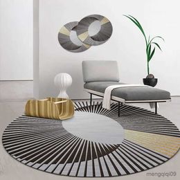 Carpets Modern Round Carpet Living Room Coffee Table Hanging Basket Computer Chair Floor Mat Bedroom Bedside Area Rug R230725