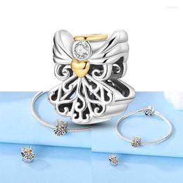 Loose Gemstones In Bracelet For Women Charms 925 Original Sterling Silver Holy Angel Charm Fit Bracelets Beads Jewellery Making DIY
