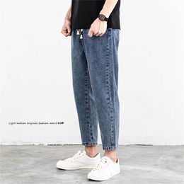 Men's Pants Spring Summer Jeans Cotton Denim Hip Hop Slack Bottom Joggers Streetwear Skinny Blue Hombre Harem Trousers Men S3XL 230724