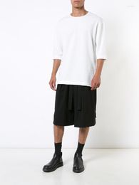 Men's Shorts Fashion Personalized Large Size Black Custom Loose And Wide Leg Stage Style Runway