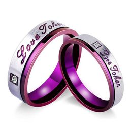 Couple Rings Fashion Titanium Steel His And Hers Promise Ring Alliances Of Marriage Love Lord For Lover Drop Delivery Jewelry