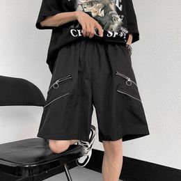 Men's Shorts American High Street Mens For Men Cargo Summer Causal Y2k Short Sport Homme Streetwear Zipper Design Baggy