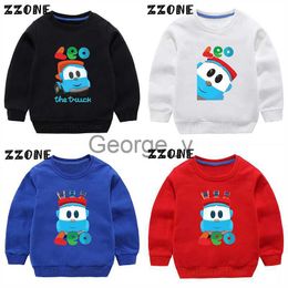 Hoodies Sweatshirts Kids Sweatshirts Leo The Truck Tv Show Cute Cartoon Children Hoodies Baby Pullover Outwear Tops Spring Autumn Girls Boys Clothes J230724