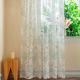 Curtain YOUZI 1PC Rod Pocket Floral Printed Window Curtains Noise Reduction Heat Light Blocking Drapes For Home Decor