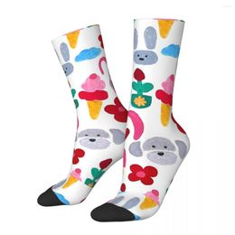 Men's Socks Crazy Sock For Men Cute And Sweet Pattern Hip Hop Vintage A Must-have Summer Seamless Printed Boys Crew Casual