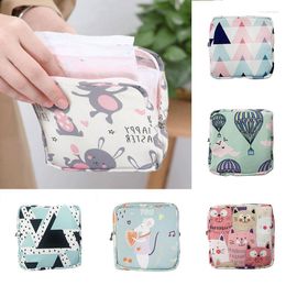 Storage Bags Cute Sanitary Napkin Pad Pouch Bag Lovely Girls Purse Towel Organiser Women Outdoor Cosmetic Makeup