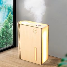 Creative Book Shape Lamp Humidifier USB Charging Night Light Book Lamp Atmosphere Atomizer Mist Humidifiers For Bedroom