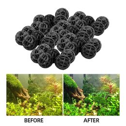 20-100pcs 18mm Aquarium Filter Bio Balls Wet Dry Canister Filters Media Fish Tank Biological Ball2627