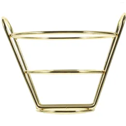 Dinnerware Sets Chicken Rack Shop Snack Container French Fries Stand Cone Wire Basket Appetiser Holder Fried Serving Household Fruit Ice